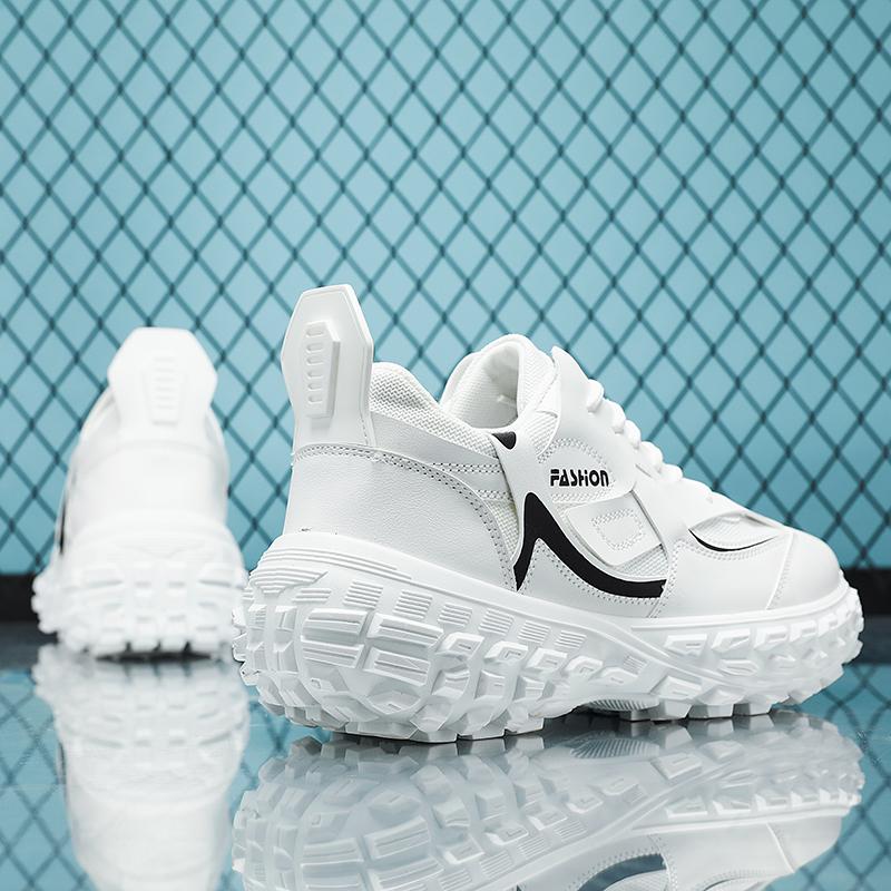 Thick sole Mens Casual Shoes Autumn Breathable Mesh Man Chunky Sneakers Solid Color Wear-resistant Shoe Outdoor Non-slip Fashion 39 білий
Thick sole Mens Casual Shoes Autumn Breathable Mesh Man Chunky Sneakers Solid Color Wear-resistant Shoe Outdoor Non-slip Fashion 39 білий