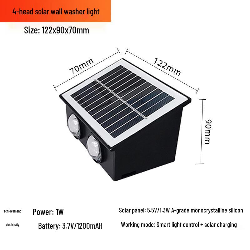 Solar Wall Light for Villa, Courtyard, Garden, Patio, Balcony, Stairway, Hallway, and Decorative Use
Solar Wall Light for Villa, Courtyard, Garden, Patio, Balcony, Stairway, Hallway, and Decorative Use