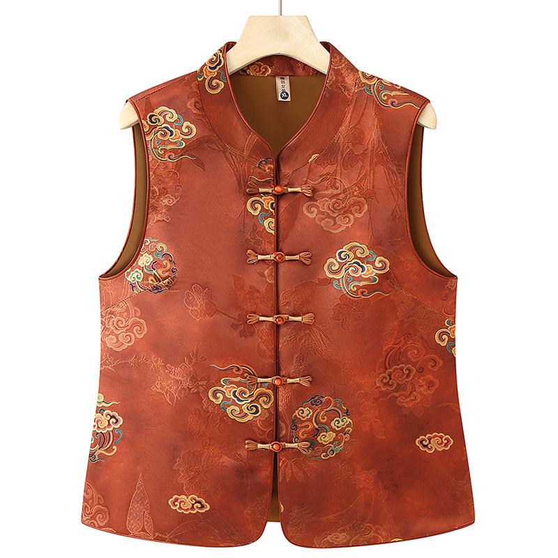 2026 New Style Women s Chinese Stand Collar Frog Button Vest, Sleeveless Top for Middle-Aged & Elderly 5XL - 150-165 lbs
2026 New Style Women s Chinese Stand Collar Frog Button Vest, Sleeveless Top for Middle-Aged & Elderly 5XL - 150-165 lbs