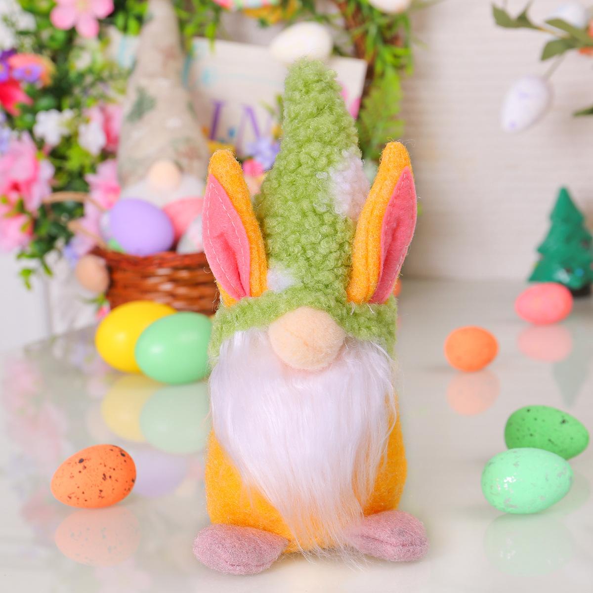 Cute Easter Faceless Gnome Rabbit Doll Spring Bunny Party Decor Standing Pose Dwarf Dolls Room Desktop Ornaments Holiday Gifts
Cute Easter Faceless Gnome Rabbit Doll Spring Bunny Party Decor Standing Pose Dwarf Dolls Room Desktop Ornaments Holiday Gifts