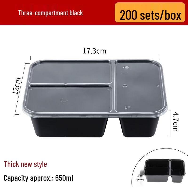Disposable 3-Compartment Meal Prep Takeout Boxes
Disposable 3-Compartment Meal Prep Takeout Boxes