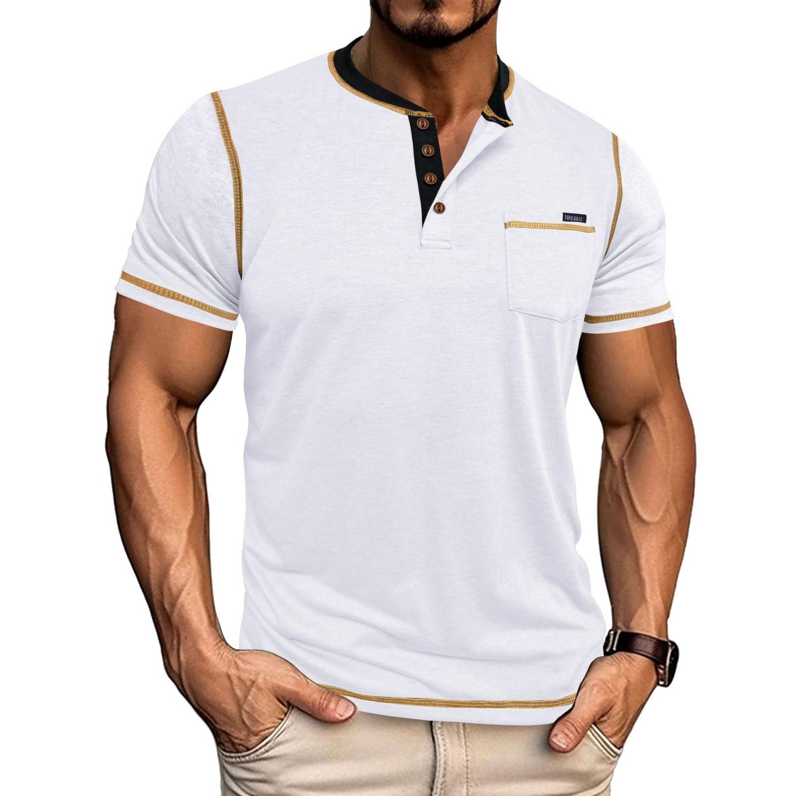 Men s Casual -color Outdoor Sportswear, Men s Round-neck Pocket Short-sleeved Top XL білий
Men s Casual -color Outdoor Sportswear, Men s Round-neck Pocket Short-sleeved Top XL білий