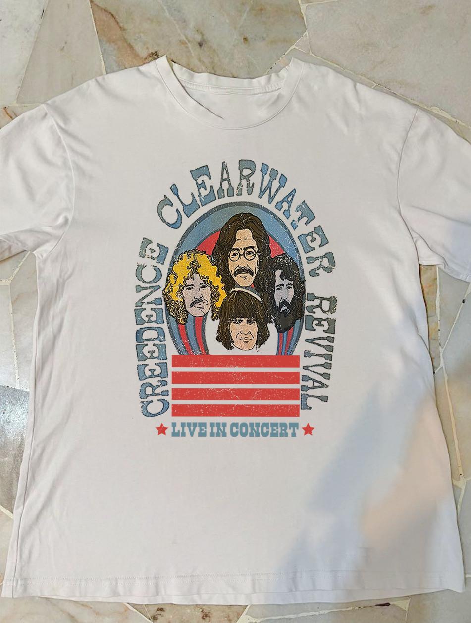 Creedence Clearwater Revival In Concert Short Sleeve T-Shirt All Size SB144 L
Creedence Clearwater Revival In Concert Short Sleeve T-Shirt All Size SB144 L