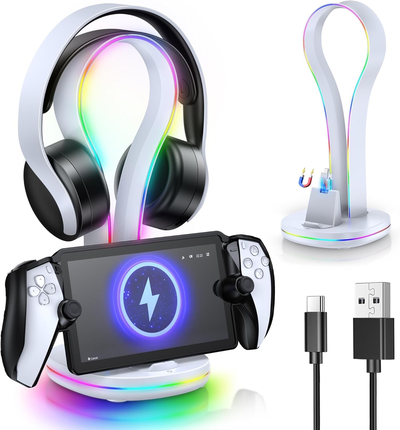PS5 Remote Player No need to remove protective case to Charging stand for playstation portal PS Portal charger PS Portal charging stand Portal
PS5 Remote Player No need to remove protective case to Charging stand for playstation portal PS Portal charger PS Portal charging stand Portal