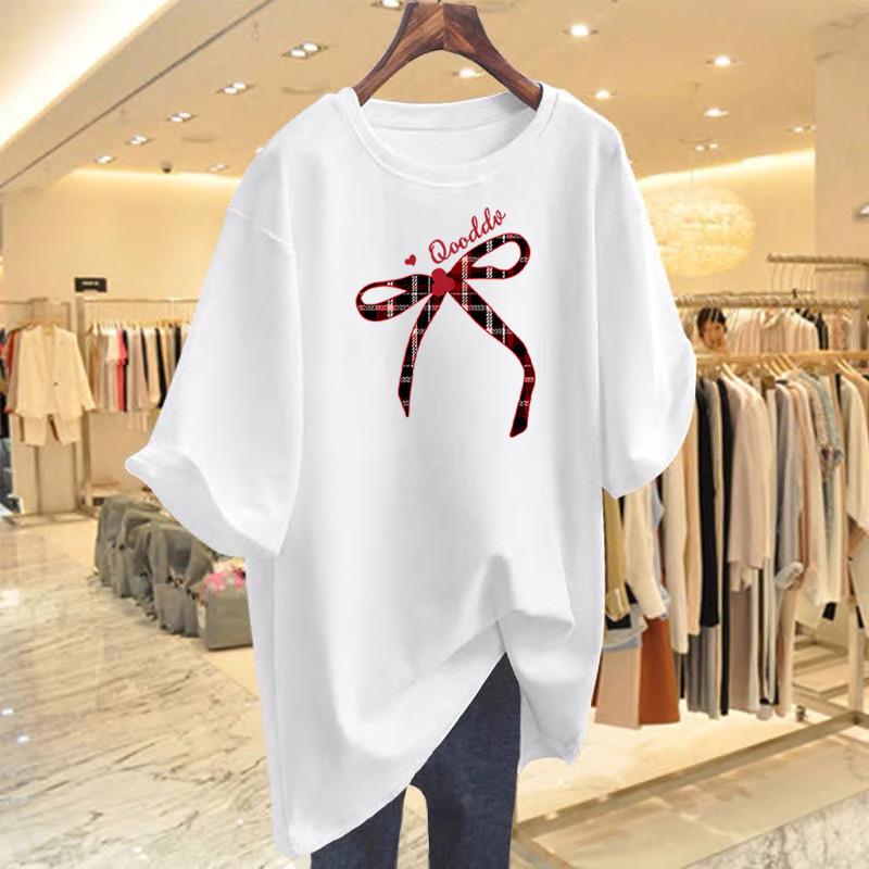 Women s Summer 2025 Slimming Pure Cotton Bow T-Shirt – Straight Shoulder, Short Sleeve, Fashionable & Figure-Flattering. M
Women s Summer 2025 Slimming Pure Cotton Bow T-Shirt – Straight Shoulder, Short Sleeve, Fashionable & Figure-Flattering. M