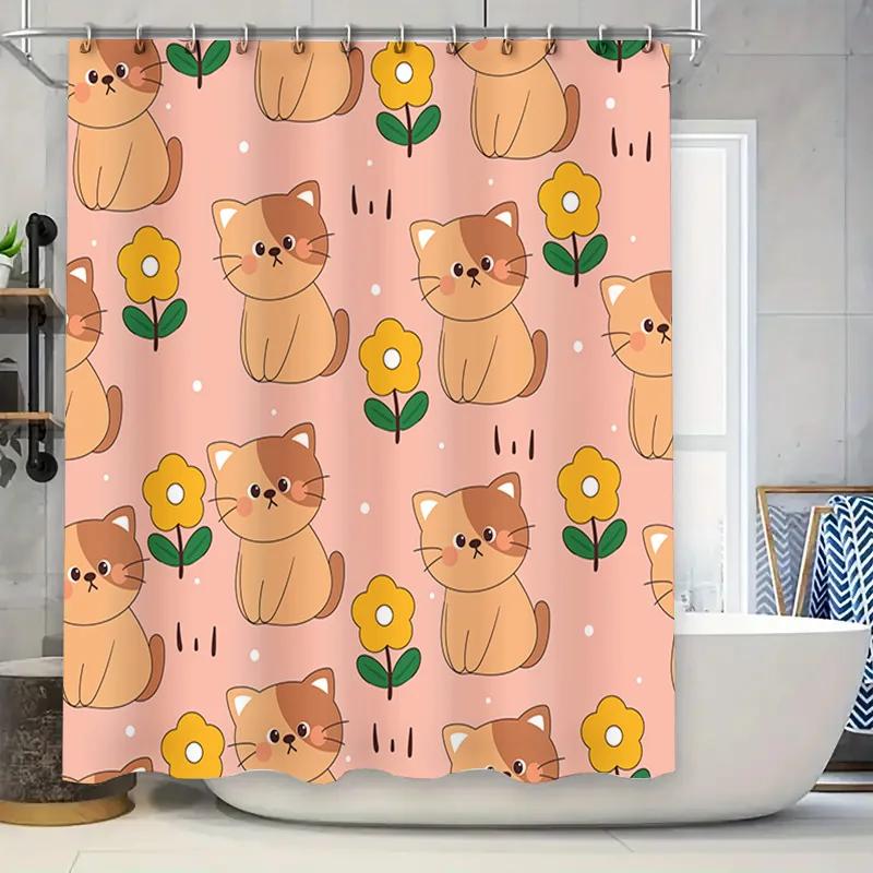 Vintage Pink Floral Cat Shower Curtain Home Decor Bathroom Linen Waterproof Bath Mats Decoration Set for Kids Bathrooms US Stock W90xH180cm
Vintage Pink Floral Cat Shower Curtain Home Decor Bathroom Linen Waterproof Bath Mats Decoration Set for Kids Bathrooms US Stock W90xH180cm