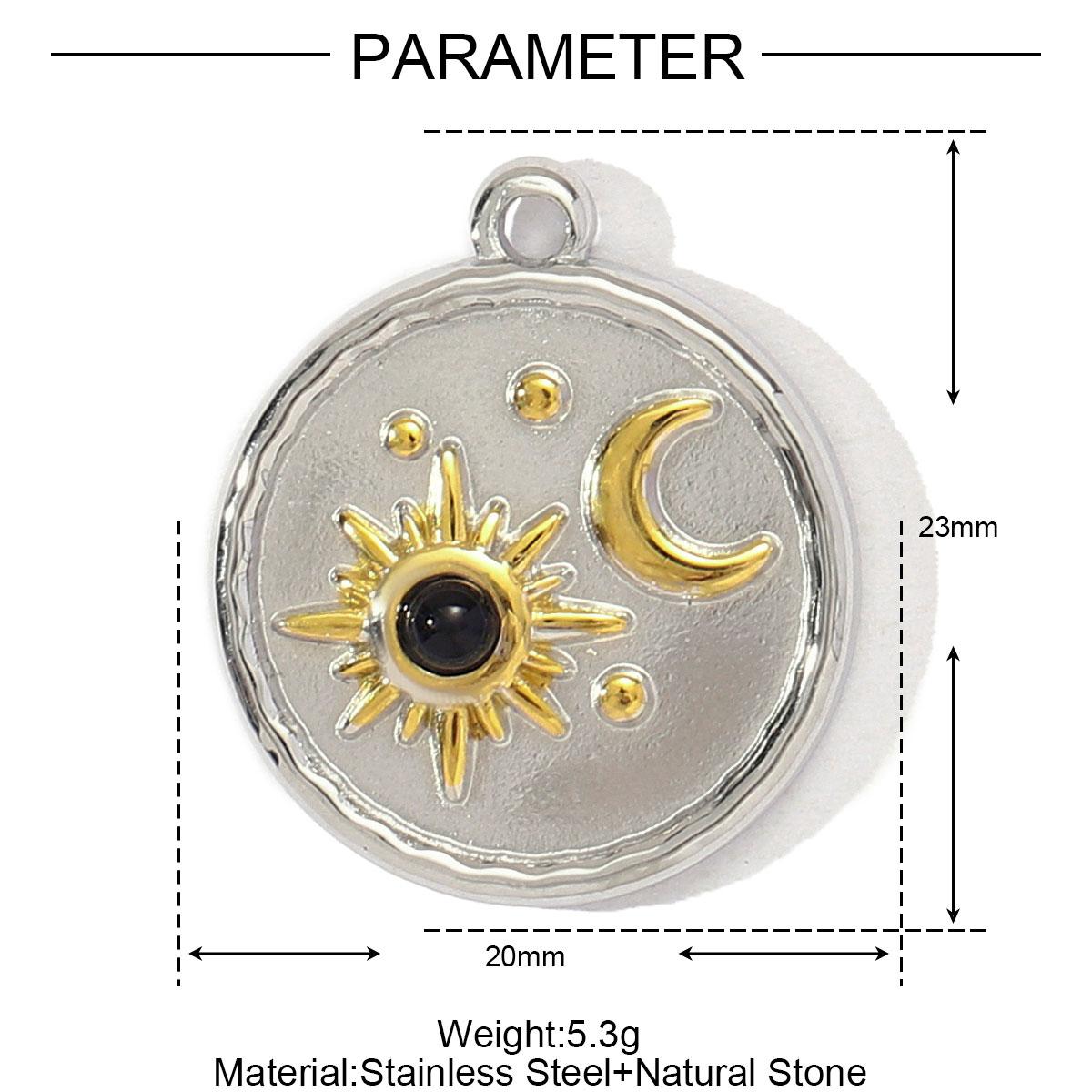 3pcs/Lot French Stainless Steel Two Tone Heart Shell Eye Necklace Pendant Women Crescent Moon Star DIY Charms Dragonfly Jewelry
3pcs/Lot French Stainless Steel Two Tone Heart Shell Eye Necklace Pendant Women Crescent Moon Star DIY Charms Dragonfly Jewelry