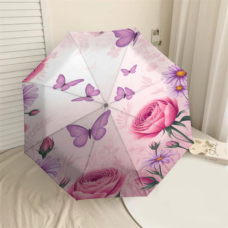 1PC Butterfly Flowers Umbrella-8-Rib Reinforced Portable Folding Travel Suitable for All Seasons Outdoor Daily Use-Z0472
1PC Butterfly Flowers Umbrella-8-Rib Reinforced Portable Folding Travel Suitable for All Seasons Outdoor Daily Use-Z0472