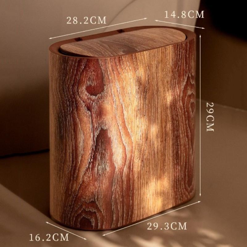 Wood Grain Trash Can with Lid Bathroom Litter Bins Large Capacity Wastebasket Living Room Toilet Retro Household Recycle Bin
Wood Grain Trash Can with Lid Bathroom Litter Bins Large Capacity Wastebasket Living Room Toilet Retro Household Recycle Bin