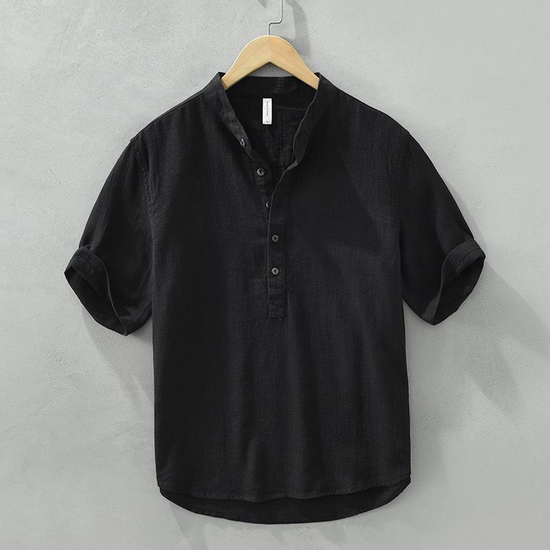 Men s Linen Blend Henley Short Sleeve Shirt Casual Stand Collar Loose Fit Streetwear Top M чорний
Men s Linen Blend Henley Short Sleeve Shirt Casual Stand Collar Loose Fit Streetwear Top M чорний