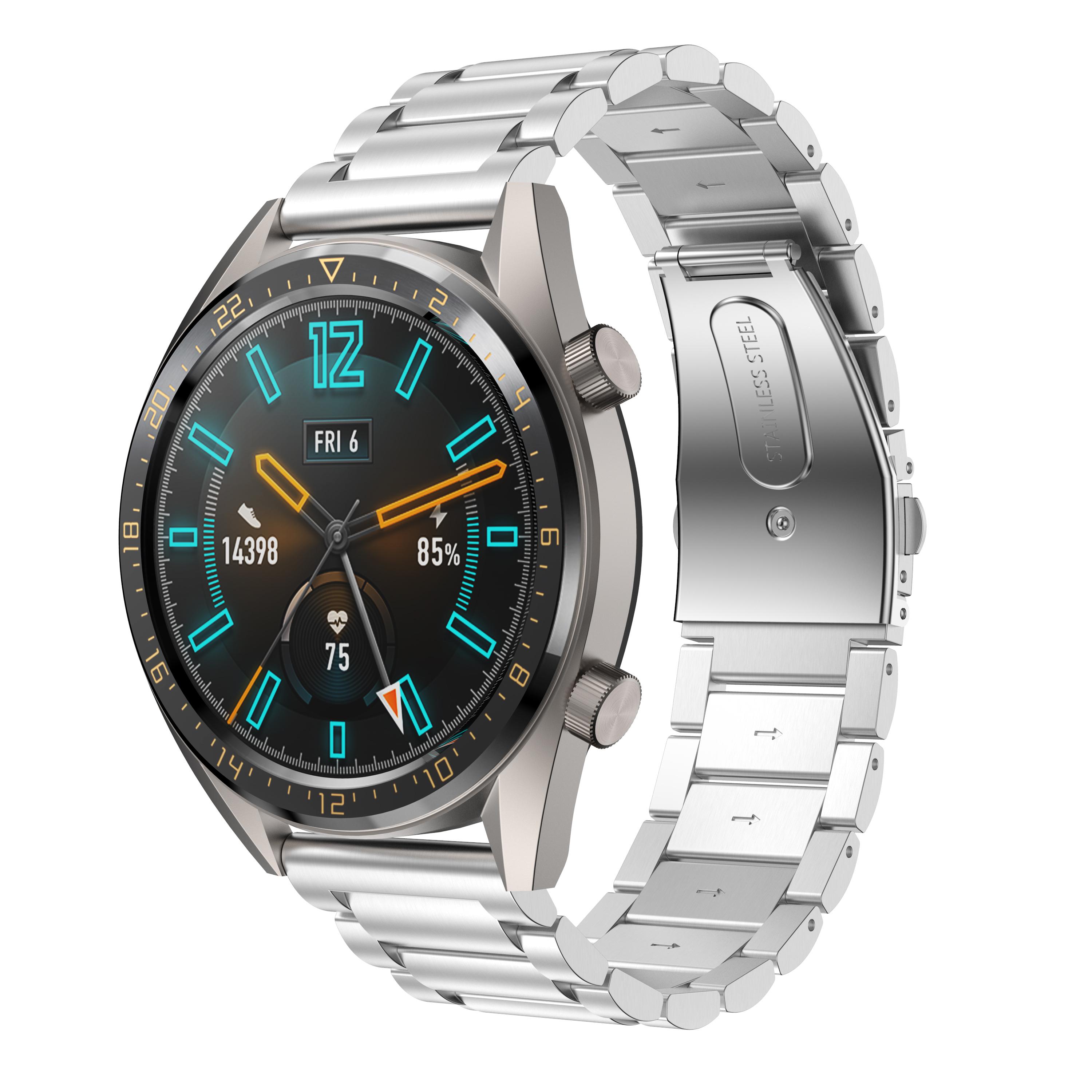 For Huawei Watch GT/Honor Watch GS 3i MNS-B39 22mm Stainless Steel Watch Strap Three-bead Wristband with Folding Clasp As shown A
For Huawei Watch GT/Honor Watch GS 3i MNS-B39 22mm Stainless Steel Watch Strap Three-bead Wristband with Folding Clasp As shown A