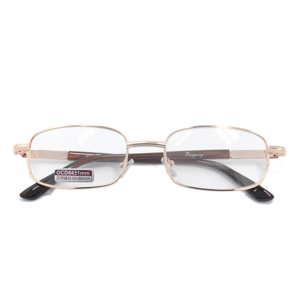 Очки для чтения Yellowrock с классической металлической оправой, стильные очки для чтения, доступны 19 настроек диоптрий (+0.50 - +6.00), Золото
Очки для чтения Yellowrock с классической металлической оправой, стильные очки для чтения, доступны 19 настроек диоптрий (+0.50 - +6.00), Золото