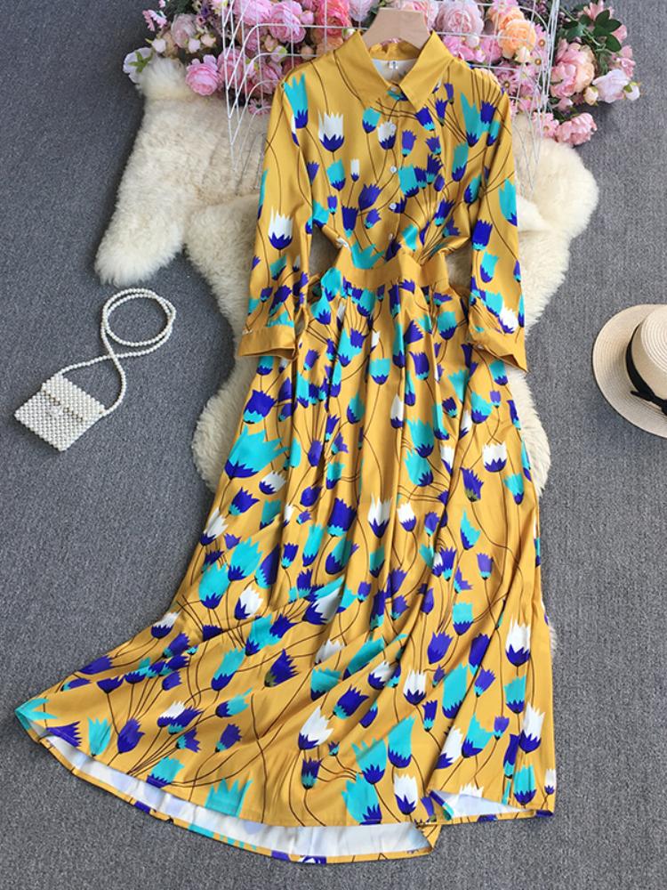 Новое весенне-осеннее платье с цветочным принтом, женское элегантное платье с длинными рукавами и высокой талией с лацканами, женские повседневные платья трапециевидной формы
Новое весенне-осеннее платье с цветочным принтом, женское элегантное платье с длинными рукавами и высокой талией с лацканами, женские повседневные платья трапециевидной формы