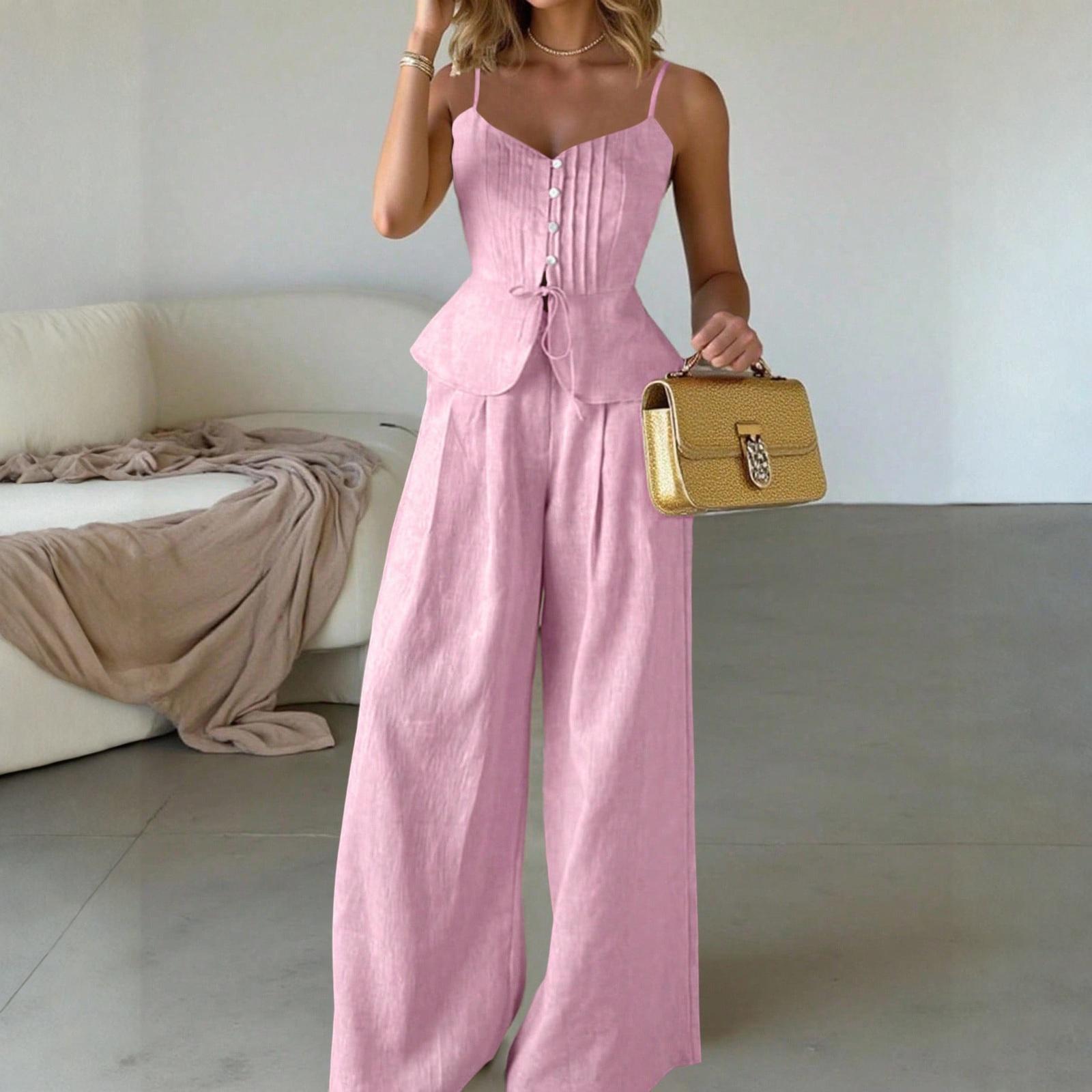 Ladies Casual Camisole, Waist Cinching, Pleating, Buckle, Leaf Swing, Gentle Set M
Ladies Casual Camisole, Waist Cinching, Pleating, Buckle, Leaf Swing, Gentle Set M