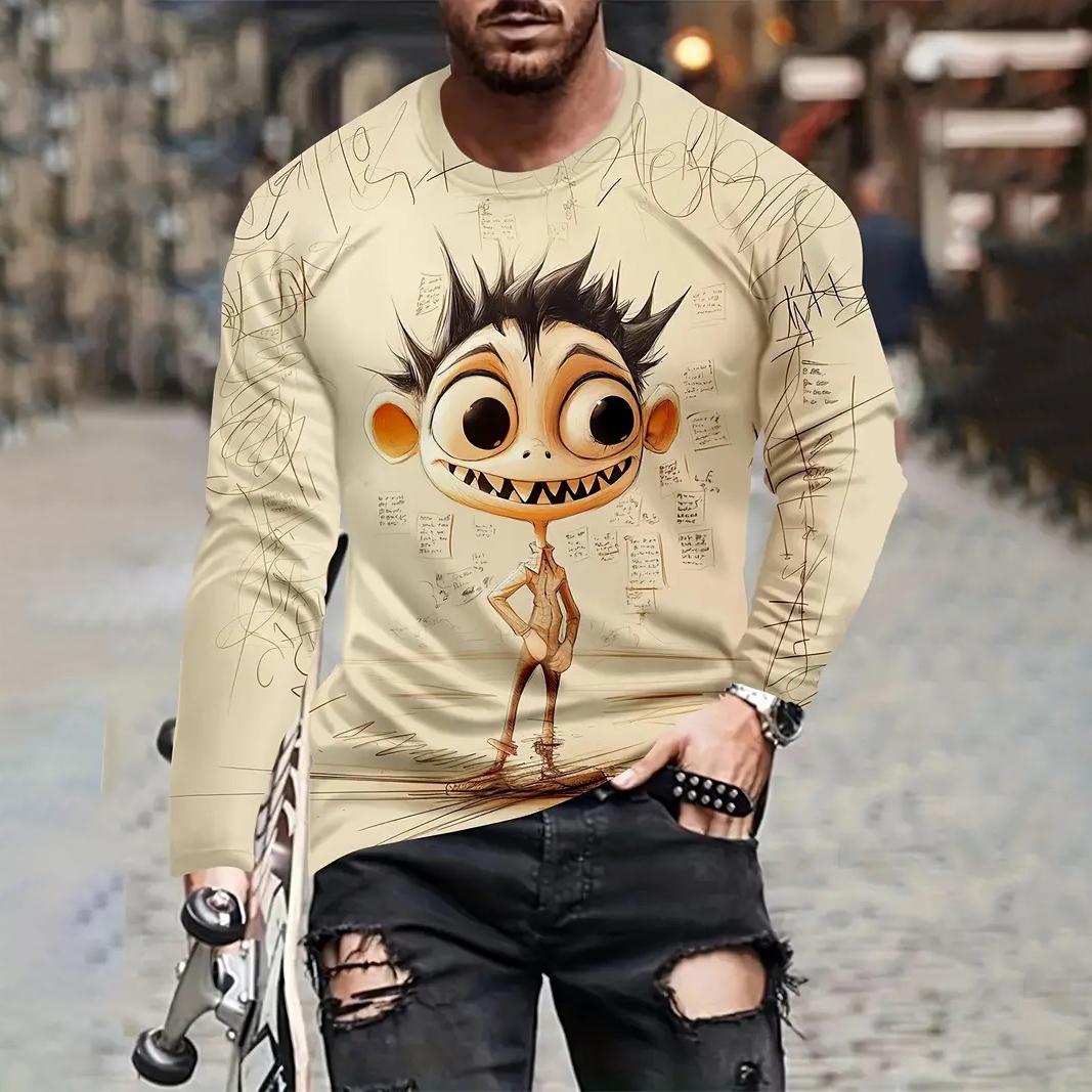 Осенняя мужская футболка с длинным рукавом, футболки с принтом животных Castrol, забавная футболка с 3D-принтом, свободная мужская одежда больших размеров 3XL
Осенняя мужская футболка с длинным рукавом, футболки с принтом животных Castrol, забавная футболка с 3D-принтом, свободная мужская одежда больших размеров 3XL