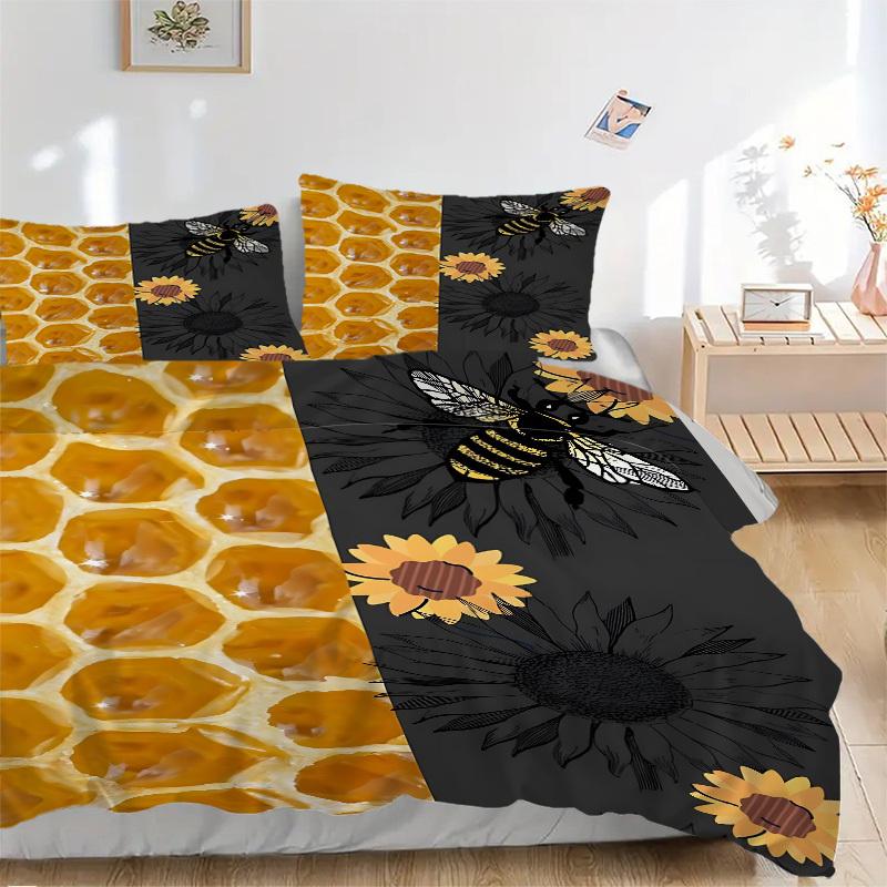 3pcs Honeycomb, Sunflower Duvet Cover Set - Machine Washable, Includes 1 Cover and 2 Pillowcases, No Core Included yy251013118 135x200cm
3pcs Honeycomb, Sunflower Duvet Cover Set - Machine Washable, Includes 1 Cover and 2 Pillowcases, No Core Included yy251013118 135x200cm