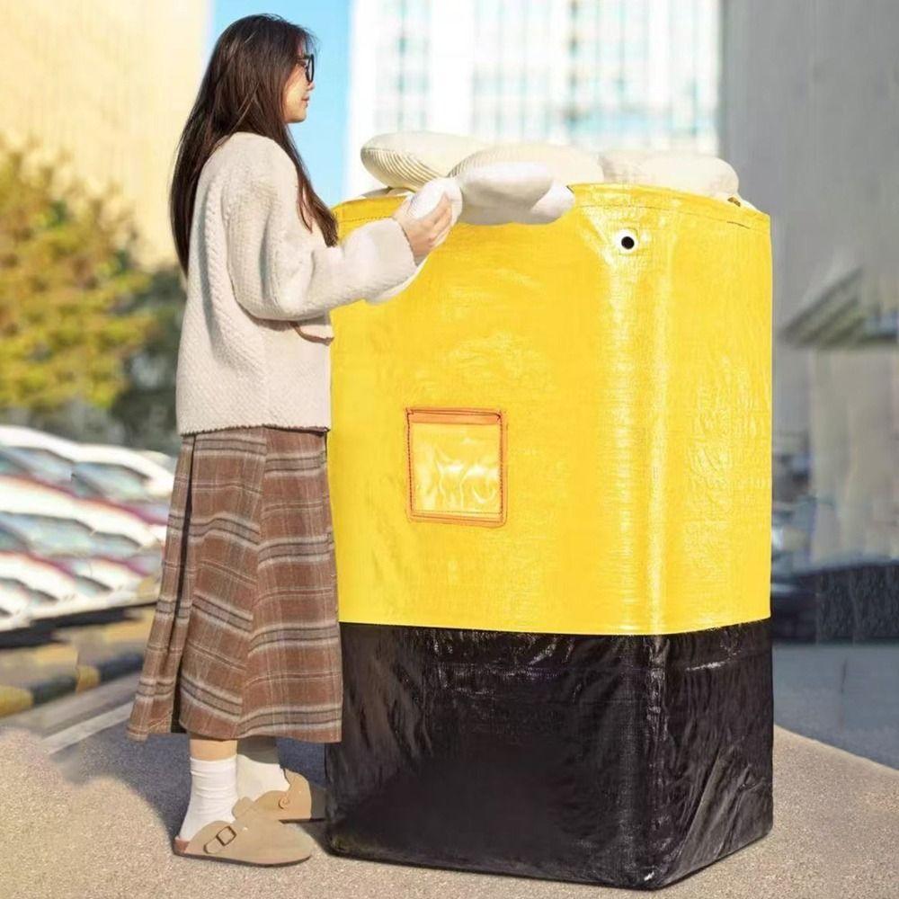 Thickening Express Transport Packing Bag Plastic Draw Rope Woven Bag For Home жовтий/чорний
Thickening Express Transport Packing Bag Plastic Draw Rope Woven Bag For Home жовтий/чорний
