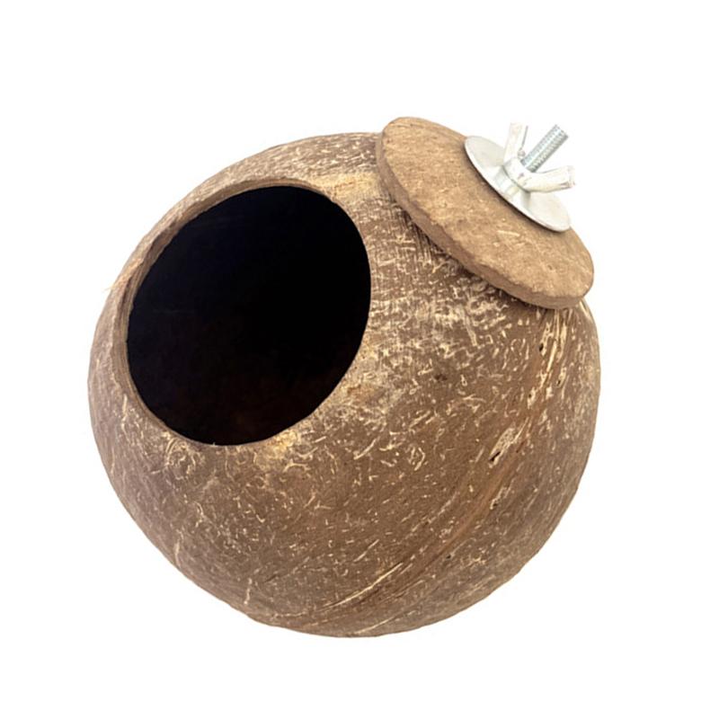 Natural Coconut Shell Bird Shelter Huts House For Finches And Cockatiels Small Bird Parrots Cage Hanging House Nest
Natural Coconut Shell Bird Shelter Huts House For Finches And Cockatiels Small Bird Parrots Cage Hanging House Nest