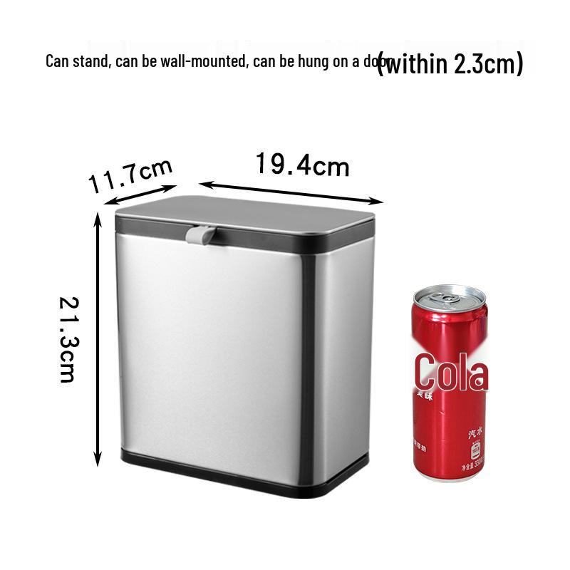 2025 Wall-Mounted Stainless Steel Trash Bin for Kitchen, Bathroom, or Toilet with Lid
2025 Wall-Mounted Stainless Steel Trash Bin for Kitchen, Bathroom, or Toilet with Lid
