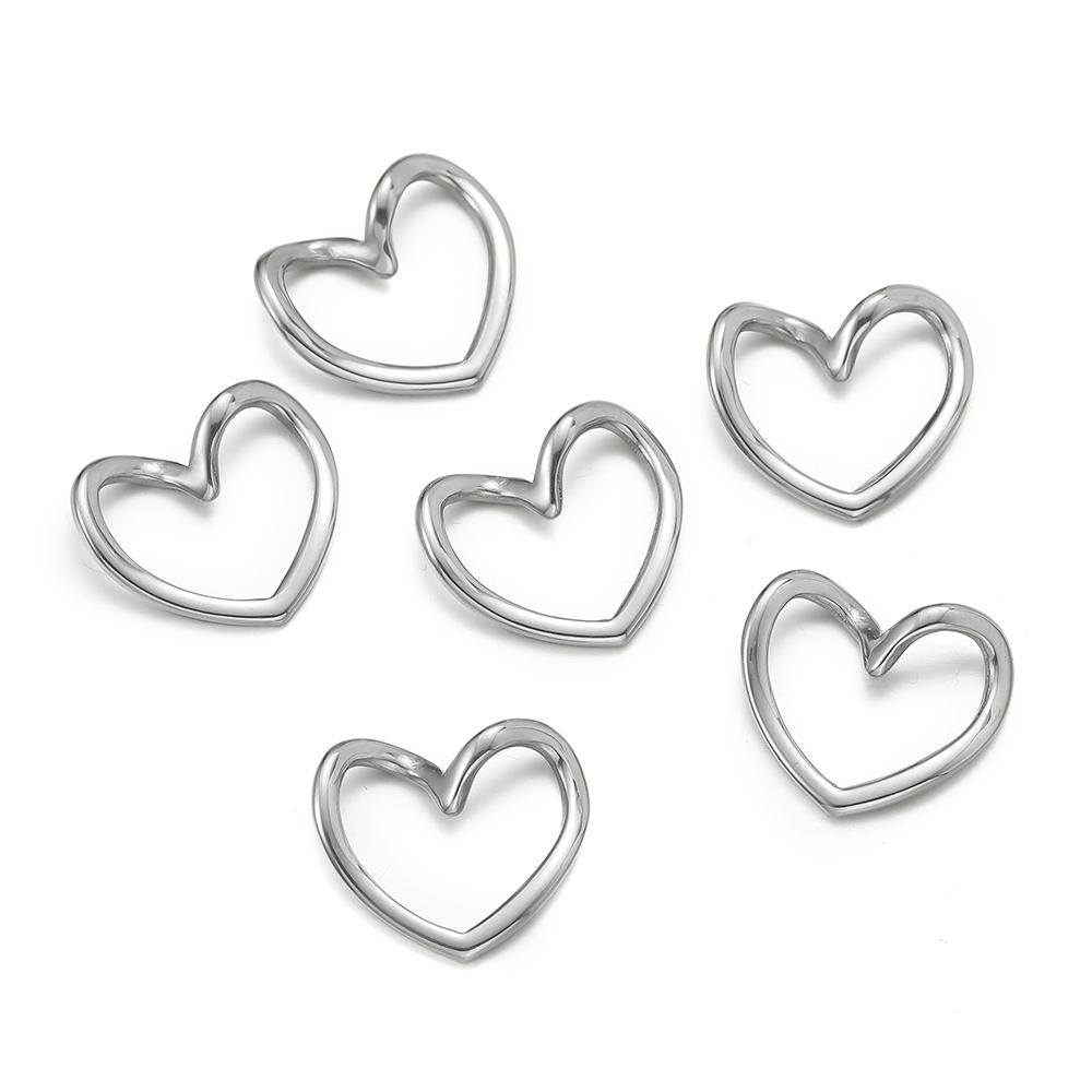 5Pcs/Lot 15*17.5mm Stainless Steel Hollow Heart Shape Charms Pendants for Earrings Necklace DIY Jewelry Making Wholesale 5pcs
5Pcs/Lot 15*17.5mm Stainless Steel Hollow Heart Shape Charms Pendants for Earrings Necklace DIY Jewelry Making Wholesale 5pcs