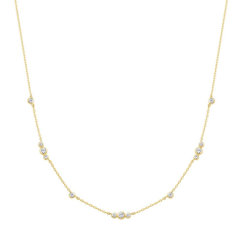 Срібна necklace 925 проби з золотим блискучим безелем та кубічними станціями N065-04G
Срібна necklace 925 проби з золотим блискучим безелем та кубічними станціями N065-04G