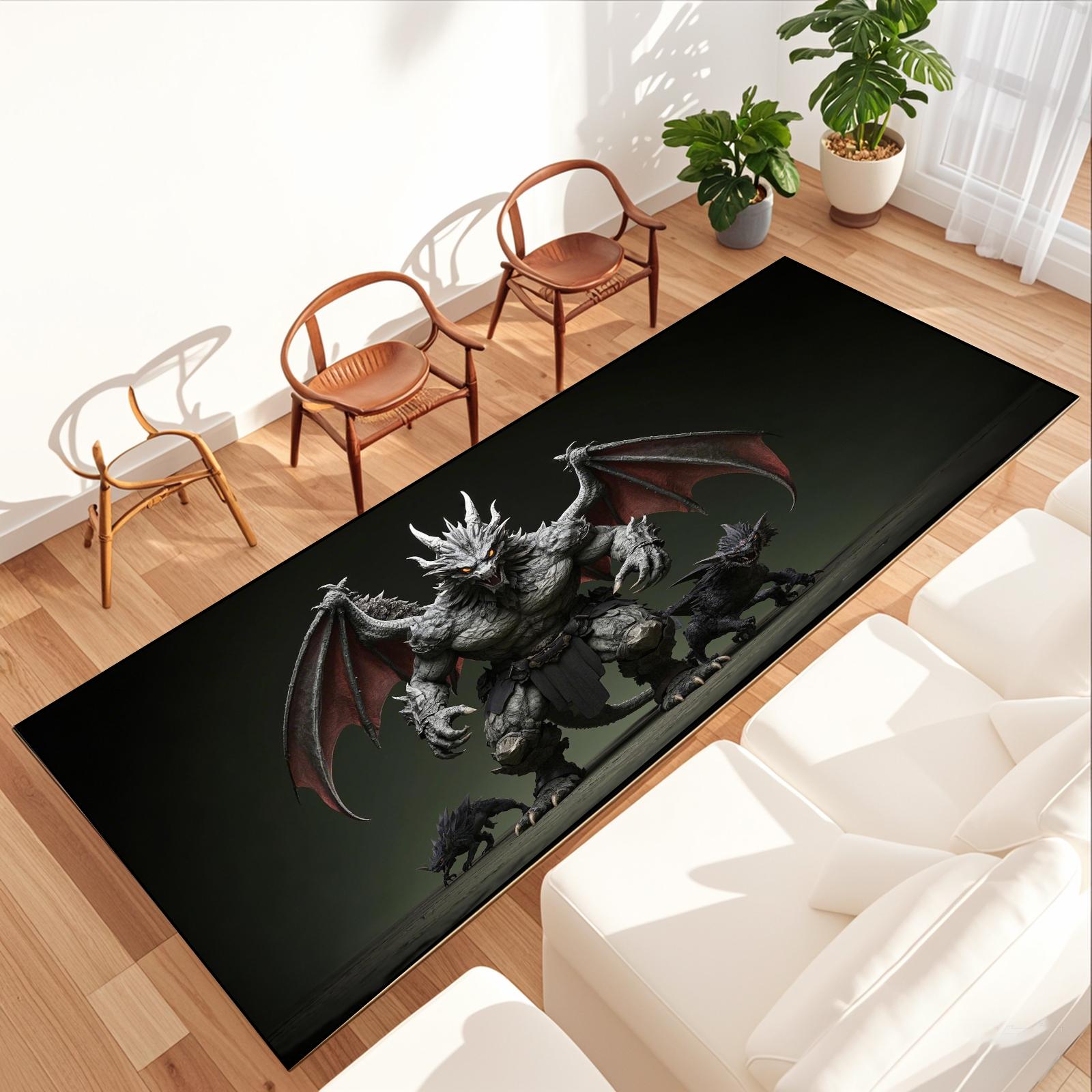 Beast, dragon pattern non-slip multifunctional rug living room bedroom entrance rug home kitchen hallway decoration 40cmx60cm
Beast, dragon pattern non-slip multifunctional rug living room bedroom entrance rug home kitchen hallway decoration 40cmx60cm