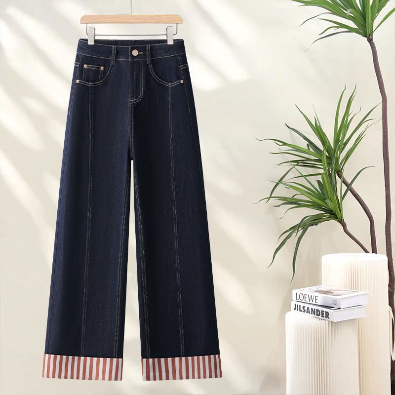 Korean Retro Striped Patchwork Loose Jeans for Spring & Autumn 2025 30【for 125-135 jin】 темно-синий
Korean Retro Striped Patchwork Loose Jeans for Spring & Autumn 2025 30【for 125-135 jin】 темно-синий