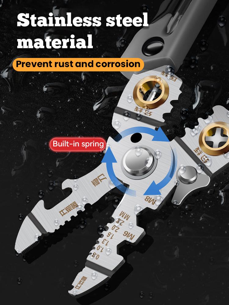 New Crimper Cable Cutter Adjustable Automatic Wire Stripper Multifunctional Stripping Crimping Pliers Terminal Hand Tool
New Crimper Cable Cutter Adjustable Automatic Wire Stripper Multifunctional Stripping Crimping Pliers Terminal Hand Tool
