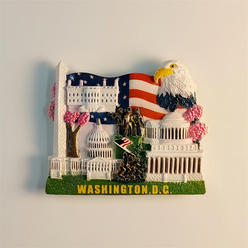 America Washington landmark buildings 3D Stereoscopic Tourism souvenirs Resin painting Decoration home Refrigerator magnets
America Washington landmark buildings 3D Stereoscopic Tourism souvenirs Resin painting Decoration home Refrigerator magnets