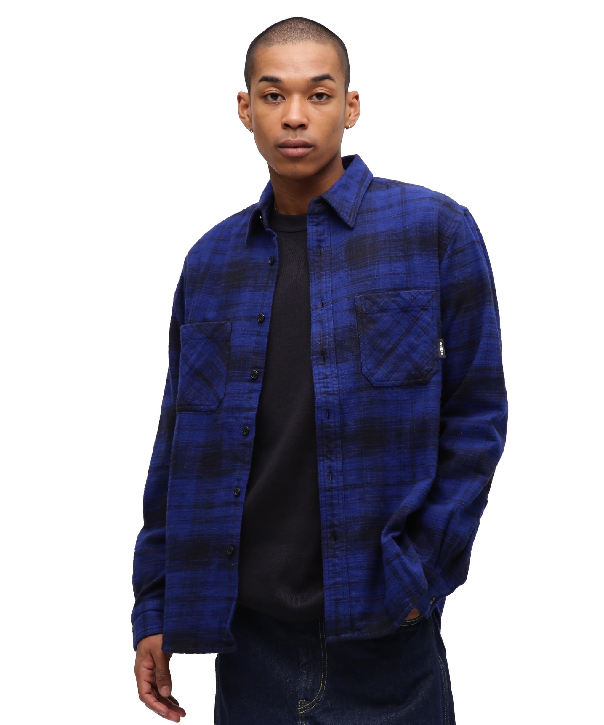 AVIREX WEB&DEPOT Exclusive ONE POINT FLANNEL CHECK SHIRT Men s M 120 Navy 783-5220019
AVIREX WEB&DEPOT Exclusive ONE POINT FLANNEL CHECK SHIRT Men s M 120 Navy 783-5220019