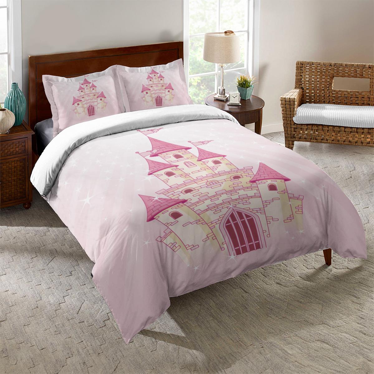 Romantic pink castle design Duvet set-single,twin.double,full,queen
Romantic pink castle design Duvet set-single,twin.double,full,queen