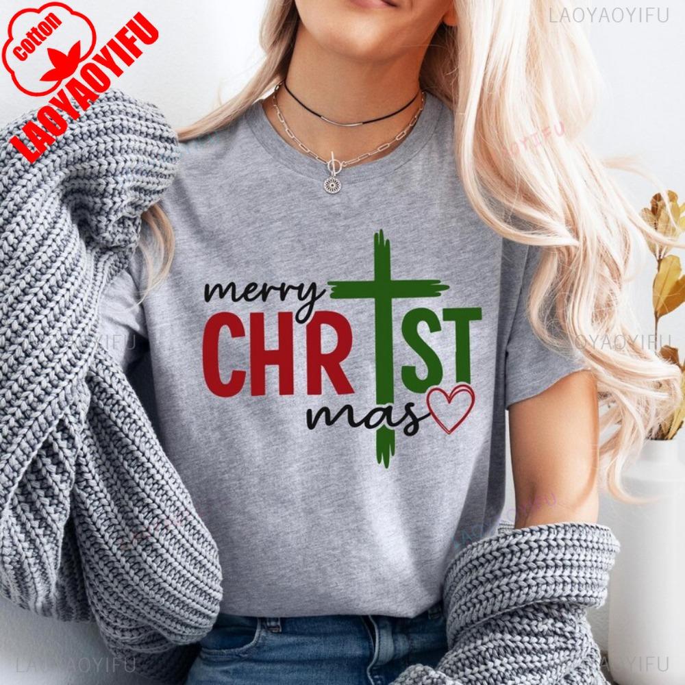 Merry Christmas Jesus Christ Unisex Women Unisex Tshirt Christian Christmas TeeXmas Cross Shirt Jesus Birthday Tees Women Clothes 3XL
Merry Christmas Jesus Christ Unisex Women Unisex Tshirt Christian Christmas TeeXmas Cross Shirt Jesus Birthday Tees Women Clothes 3XL