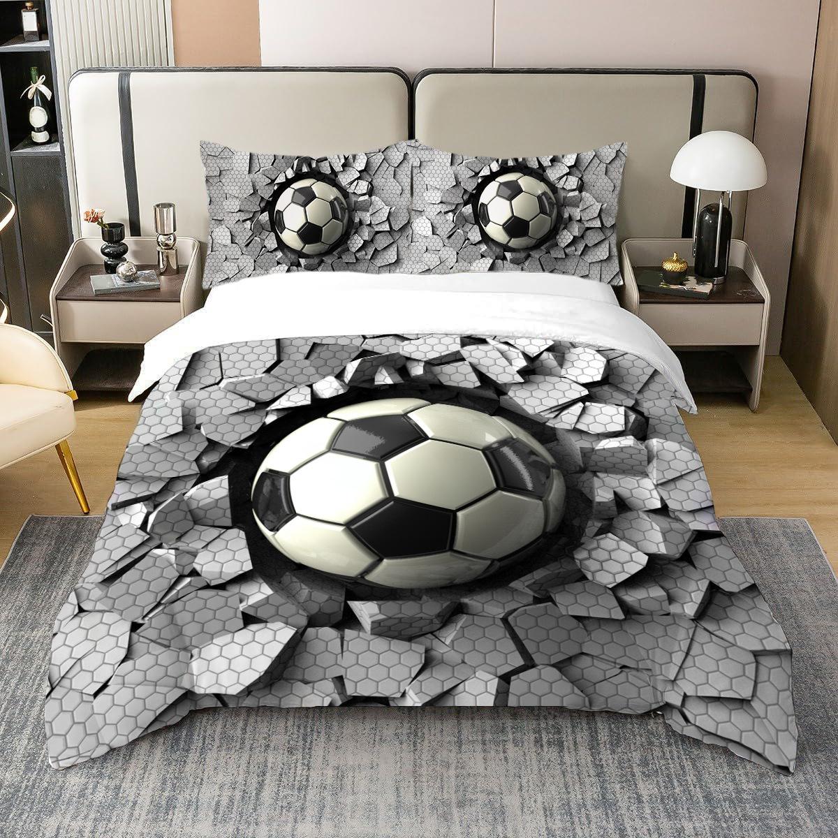 Three-Piece Technology Football Digital Printing Quilt Cover For Shein 135 * 200Cm 50 * 80cm * 1 two-piece set
Three-Piece Technology Football Digital Printing Quilt Cover For Shein 135 * 200Cm 50 * 80cm * 1 two-piece set