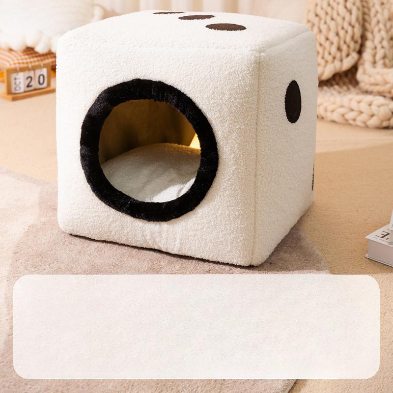 Складная будка для домашних животных Cat Kenne, зимний теплый домик для кошек, табурет, полностью закрытый, веселый кошачий домик, всесезонные принадлежности для кошек White dice
Складная будка для домашних животных Cat Kenne, зимний теплый домик для кошек, табурет, полностью закрытый, веселый кошачий домик, всесезонные принадлежности для кошек White dice