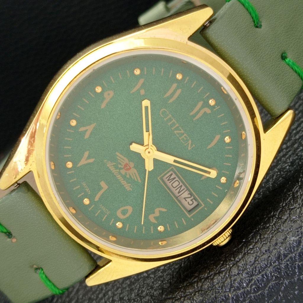 REFURBISHED CITIZEN AUTOMATIC 8200 VINTAGE JAPAN MENS GREEN DIAL WATCH a436280-2 R128-a436280
REFURBISHED CITIZEN AUTOMATIC 8200 VINTAGE JAPAN MENS GREEN DIAL WATCH a436280-2 R128-a436280