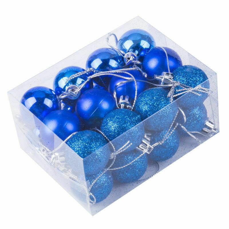 Christmas Tree 1224pcs Baubles Plain Glitter Xmas Ornaments Ball Hanging Prop Blue& 24Pcs(3cm)
Christmas Tree 1224pcs Baubles Plain Glitter Xmas Ornaments Ball Hanging Prop Blue& 24Pcs(3cm)