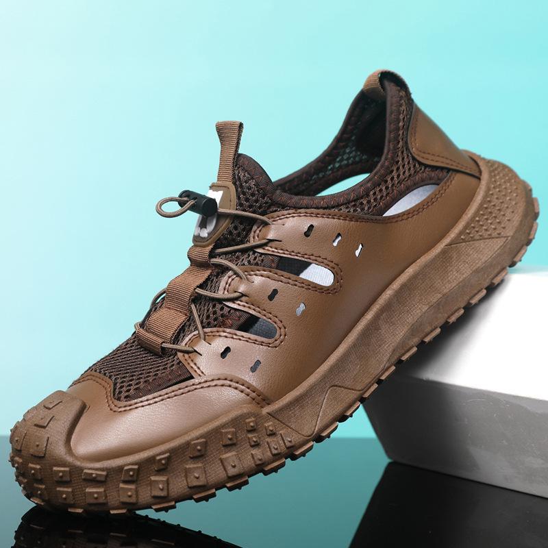 Летняя мужская пляжная обувь большого размера, модная и повседневная, простая сетчатая с большими отверстиями, уличная, легкая, с закрытым носком 48 темно-коричневого
Летняя мужская пляжная обувь большого размера, модная и повседневная, простая сетчатая с большими отверстиями, уличная, легкая, с закрытым носком 48 темно-коричневого