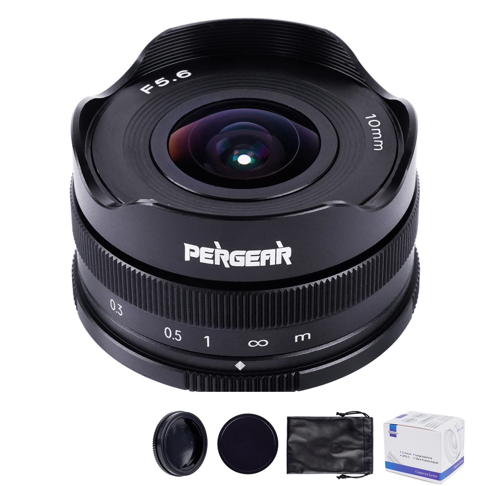 Pergear 10mm Pancake Fisheye Lens Compatible with Sony Camera A6300 A6500 A6600 A7S A7II A7III A7R2 A7S2 A7R3 A7S3 A7R4 A9 A9II F5.6 APS-C E-Mount
Pergear 10mm Pancake Fisheye Lens Compatible with Sony Camera A6300 A6500 A6600 A7S A7II A7III A7R2 A7S2 A7R3 A7S3 A7R4 A9 A9II F5.6 APS-C E-Mount