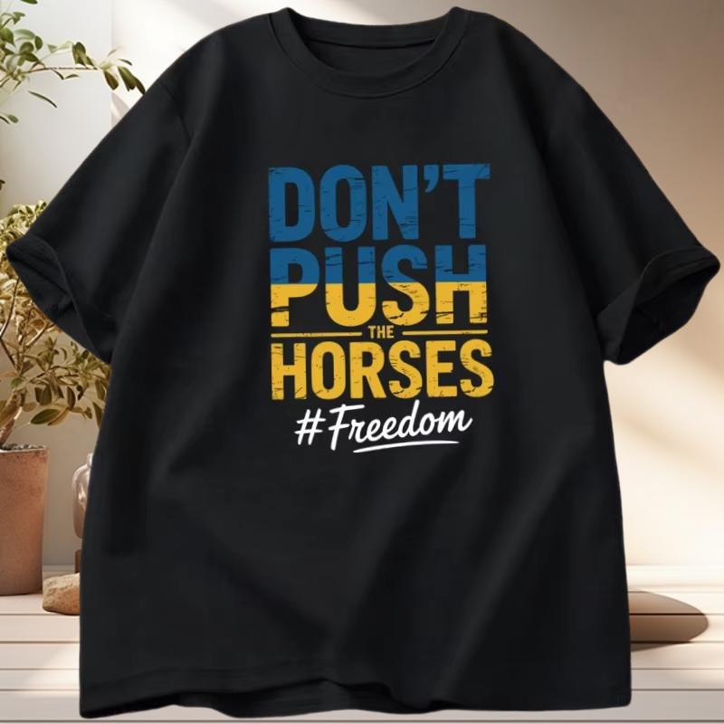 Dont Push The Horses T Shirt Boxing Tshirt for Men Cotton Short Sleeve Round Neck Tshirt Mens High Qualty Tops Clothing 4XL
Dont Push The Horses T Shirt Boxing Tshirt for Men Cotton Short Sleeve Round Neck Tshirt Mens High Qualty Tops Clothing 4XL