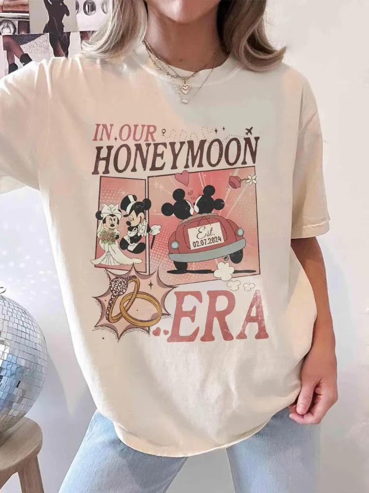 2026 Honeymoon Mickey and Minnie Print Smart Casual Womens TShirt Short Sleeve O Neck Casual Loose Plus Size Top 4XL
2026 Honeymoon Mickey and Minnie Print Smart Casual Womens TShirt Short Sleeve O Neck Casual Loose Plus Size Top 4XL