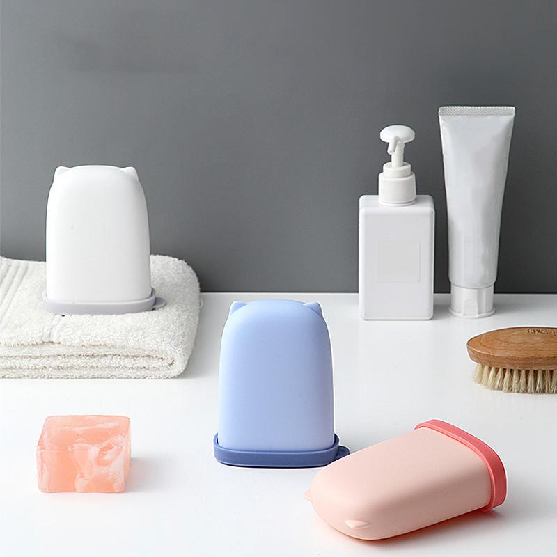 Silicone Portable Soap Dish Waterproof Case Container Cute For Outdoor Sealing Storage Box Travel Organizer Bathroom Products 
Silicone Portable Soap Dish Waterproof Case Container Cute For Outdoor Sealing Storage Box Travel Organizer Bathroom Products