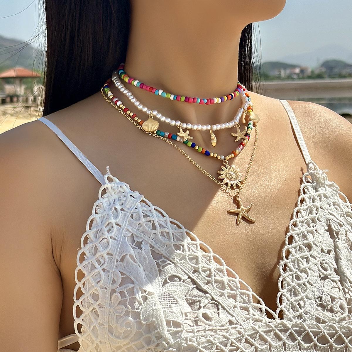 Tocona Bohemia Starfish Shell Flower Pendant Necklace for Women Fashion Peart Stone Color Measle Necklaces Jewelry Party 26860
Tocona Bohemia Starfish Shell Flower Pendant Necklace for Women Fashion Peart Stone Color Measle Necklaces Jewelry Party 26860