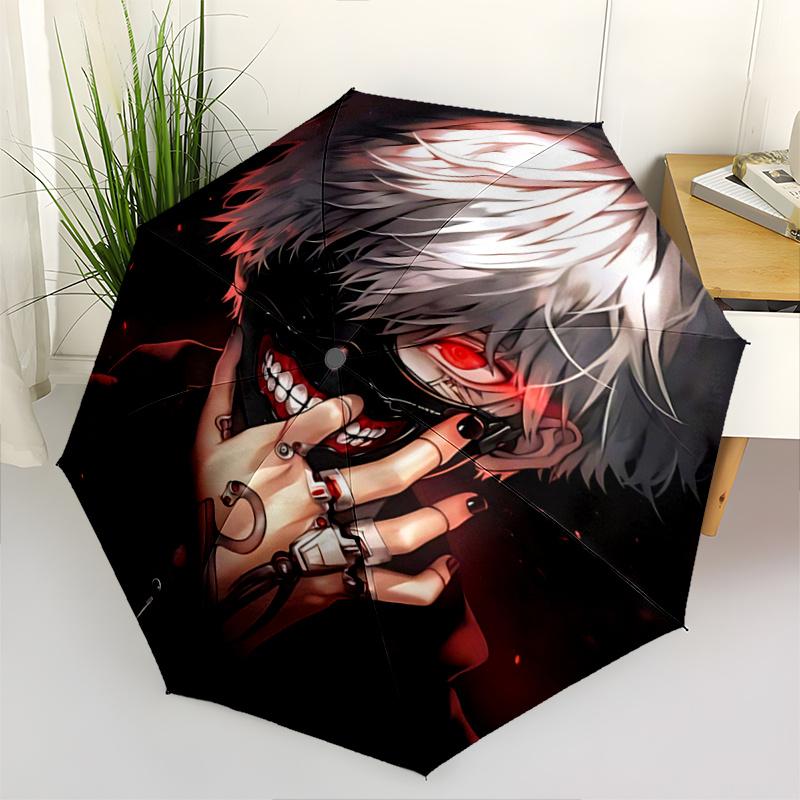 1pc Tokyo Ghoul Kaneki Ken Masked Figure with Automatic Opening Umbrella, Portable Folding Design, 8-Bone Iron Frame Outdoor Umbrella, Ideal Gift
1pc Tokyo Ghoul Kaneki Ken Masked Figure with Automatic Opening Umbrella, Portable Folding Design, 8-Bone Iron Frame Outdoor Umbrella, Ideal Gift
