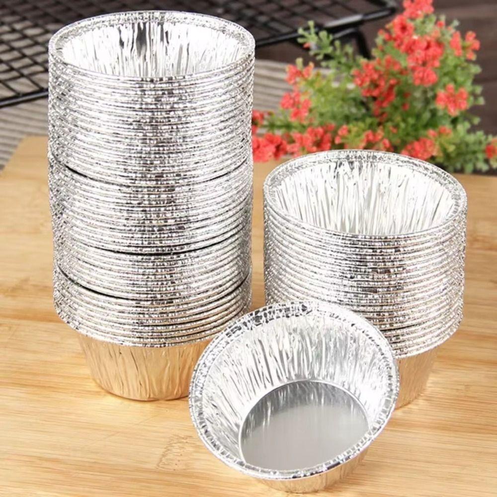 100Pcs Round Tart Pan Disposable Cupcake Tin Mold Tray Egg Tart Mould Baking Tools 100pcs shallow bottom
100Pcs Round Tart Pan Disposable Cupcake Tin Mold Tray Egg Tart Mould Baking Tools 100pcs shallow bottom