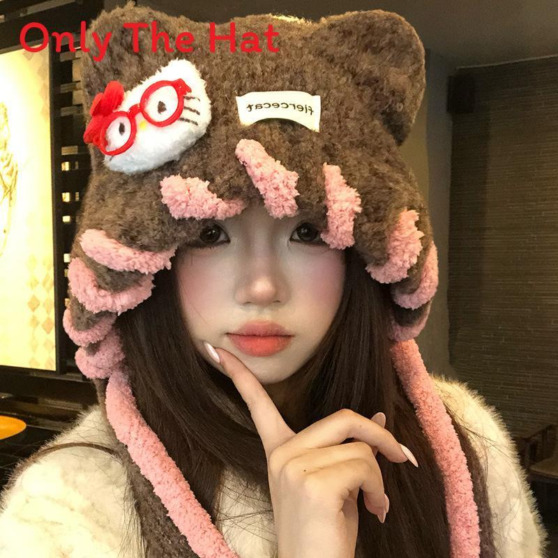Плюшевая шапка с ушками кошки для женщин, зимняя, теплая, защитная, модная, милая, трендовая коричневый
Плюшевая шапка с ушками кошки для женщин, зимняя, теплая, защитная, модная, милая, трендовая коричневый