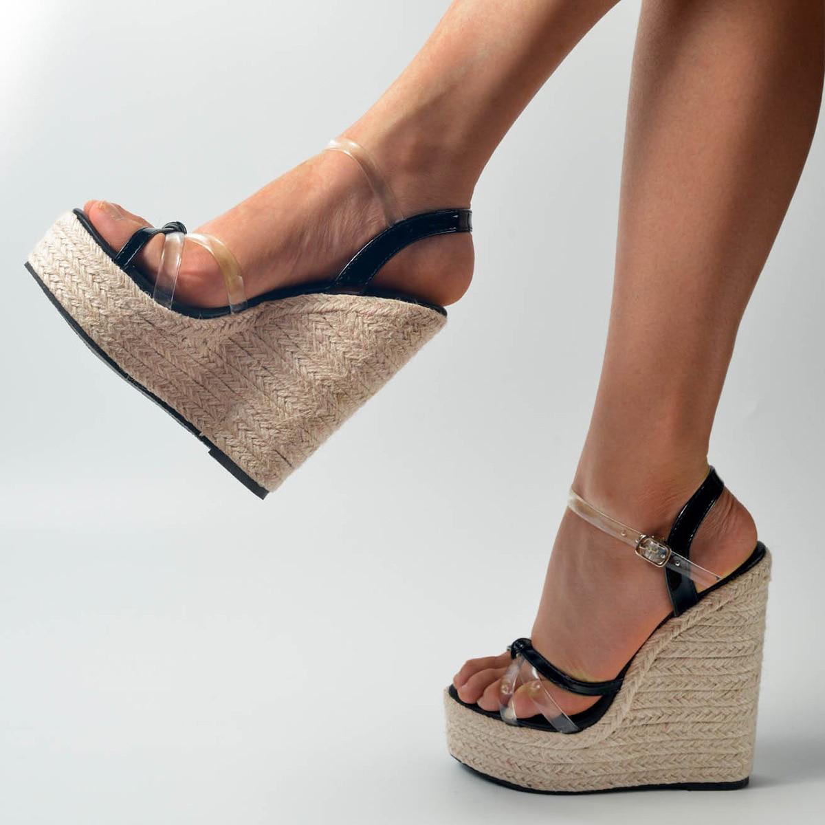 Женская обувь Соломенные повседневные элегантные босоножки на танкетке с ремешком, серия 10363, каблук 15 см, платформа 5 см, LFD 34 чёрный
Женская обувь Соломенные повседневные элегантные босоножки на танкетке с ремешком, серия 10363, каблук 15 см, платформа 5 см, LFD 34 чёрный