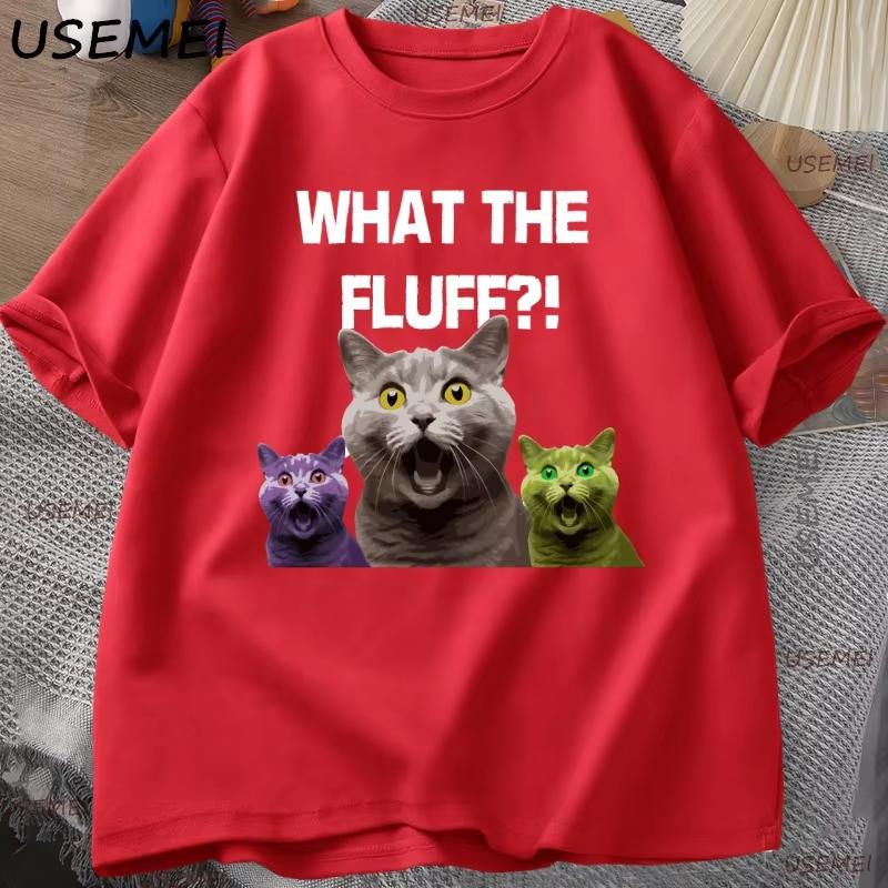 What The Fluff Cat Tshirt Y2k Unisex Women Clothes Casual Short Sleeve Round Neck Tshirt Clothing Streetwear Tops 4XL
What The Fluff Cat Tshirt Y2k Unisex Women Clothes Casual Short Sleeve Round Neck Tshirt Clothing Streetwear Tops 4XL
