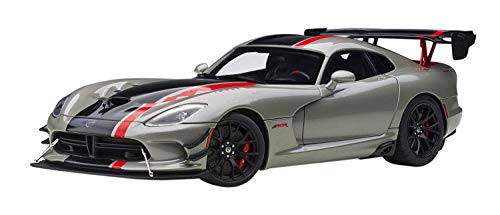 2017 Viper ACR Billet Silver Metallic with Black and Red Stripes 1/18 Model Car by Autoart 71733
2017 Viper ACR Billet Silver Metallic with Black and Red Stripes 1/18 Model Car by Autoart 71733