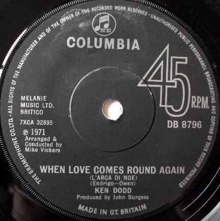 7inch Record KEN DODD - When Love Comes Round Again DB8796 Columbia 1971 UK Pop Used
7inch Record KEN DODD - When Love Comes Round Again DB8796 Columbia 1971 UK Pop Used