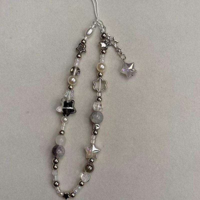 Personalized Mobile Phone Chain Ins Style Star Beaded Phone Lanyard Wristband Keychain Y2K Sweet Phone Strap Keychain one size
Personalized Mobile Phone Chain Ins Style Star Beaded Phone Lanyard Wristband Keychain Y2K Sweet Phone Strap Keychain one size